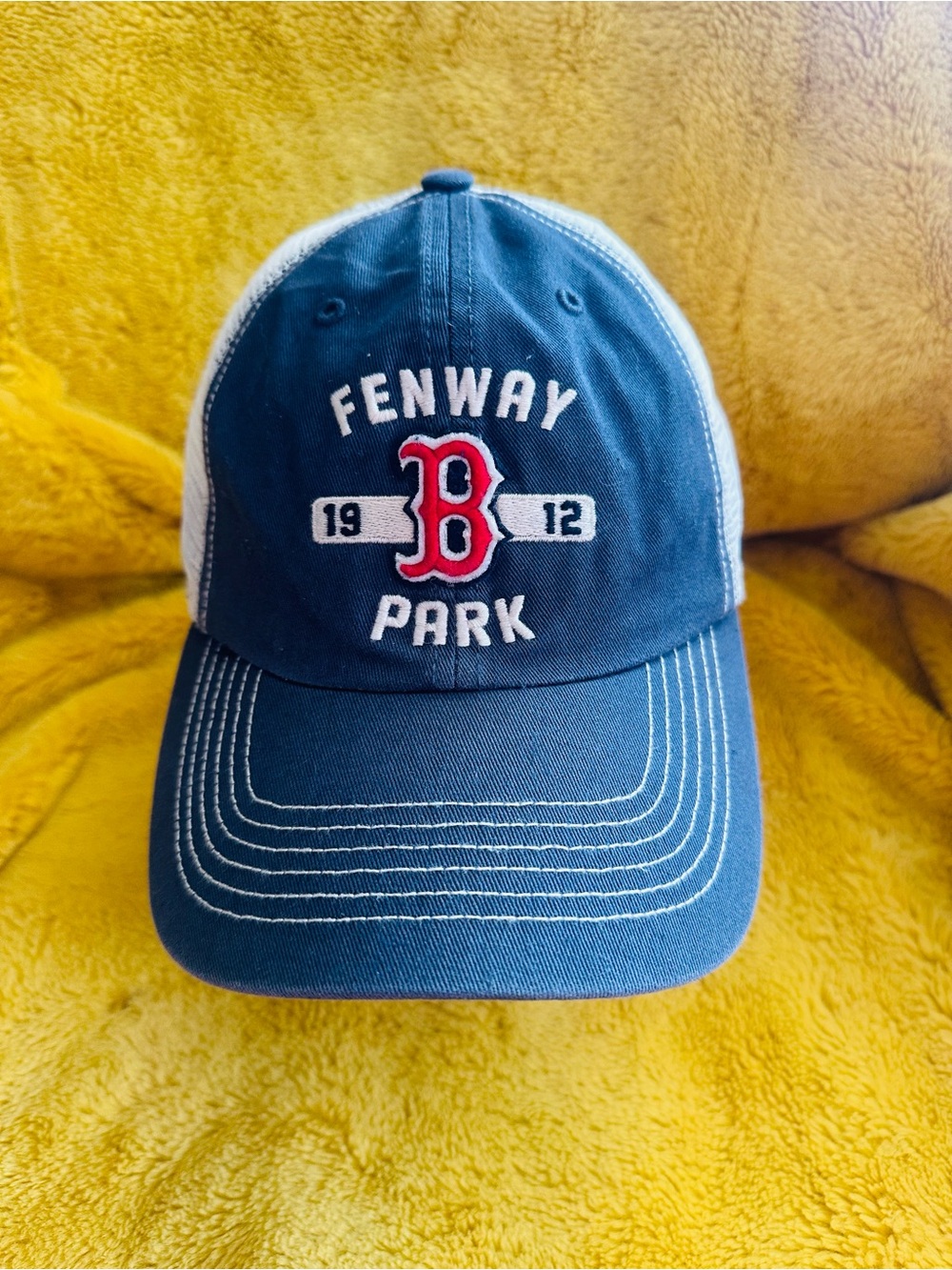 Boston Red Sox ‘47 Brand Adult S/M Fenway Park Collection Mesh MLB Fitted Hat - Picture 2 of 9